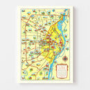 Vintage Map of St. Louis, Missouri 1940