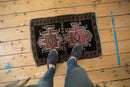 1.5x2.5 Vintage Distressed Oushak Rug Mat