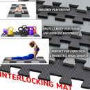 XMTMMD Soft Non-Toxic Foam Baby Play Mat | Toddler Playmat | EVA Foam Interlocking Tiles for Gym, Nursery, Playroom | 18 Squares Foam Floor Mats for Kids & Babies | Colorful Jigsaw Puzzle Play Mat by TinyTreasures Baby Boutique