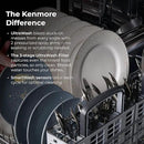 Kenmore 24" Built-in Stainless Steel Tub Dishwasher EasyFlex 3rd, SmartWash, UltraWash Plus, TurboDry, and MoreSpace Adjustable Rack, Energy Star Certified, White by CozyNest Decor