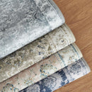 jinchan Hallway Runner Rug 3x8 Washable Runner - Vintage Floral Non Slip Low-Pile Soft Thin Faux Wool Kitchen Rug Distressed Carpet for Farmhouse Bedroom Laundry Room(3x8ft,Taupe) by TinyTreasures Baby Boutique