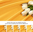 MIULEE Yellow Back Tab Blackout Curtains 63 Inch Length 2 Panels Set for Living Room Bedroom Privacy, Rod Pocket/Pinch Pleat Thermal Insulated Room Darkening Pleated Light Blocking Drapes by TinyTreasures Baby Boutique