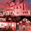 Brightown C9 LED Christmas String Lights, 66ft 100 LED Waterproof Strawberry String Lights, Plug-in Extendable Green Wire Lights String for Outdoor Outside Patio Party Decoration, Red and White by GreenHaven Gardens