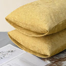 CaliTime Throw Pillow Covers Decorative 20 X 26 Inches Pack of 2 Cozy Chenille Standard Pillow Shams Cases for Couch Sofa Bed Living Room Home Gold by CozyNest Decor