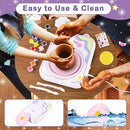 Pottery Wheel for Kids，Art Supplies Arts & Crafts Kit, Crafts Toys for Girls 8-12, Pottery Studio Craft Kit with 4 Pack Air-Dry Clay,Girls Toys Birthday Christmas Gift for Kids Ages 6 7 8 9 10 11 12+ by TinyTreasures Baby Boutique