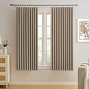 KEQIAOSUOCAI Pleated Blackout Curtain Drapes for Window 63" L - Triple Weave Energy Saving Solid Pinch Pleat Hook Thermal Room Divider Blackout Panels for Patio (72" Wide per Panel, 2 Panels, Khaki) by TinyTreasures Baby Boutique
