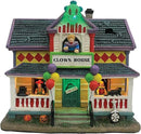 Clown Halloween Village | Spooky Town Collection Accessories Figurines on House | Porcelain with Multi-Color LED | 8.86 Inch by CozyNest Decor
