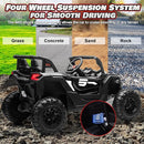 Electric Car for Kids, JOYRACER 24V Ride on Car Battery Powered Off-Road UTV w/Remote Control, 3 Speeds, 4x150W Powerful Motors, 18" Seat, Bluetooth, MP3, Electric Vehicles with Big Pull Bow by TinyTreasures Baby Boutique