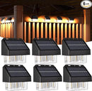 AOSEA High Bright Solar Lights Outdoor IP67 Waterproof, 6 Pack Solar Wall Powered Deck Lights with Tungsten Bulbs, Fence Lights for Outside, Yard, Patio, Fence, Steps, Garden, Landscape (Warm White) by GreenHaven Gardens