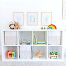 NaturalCozy 13x15x13 Kallax Storage Cubes Bins, 3 Pack | Cotton Rope Cube Storage Bin Woven Baskets for Organizing | Kallax Insert Storage Baskets for Shelves Organizer, Kids Toy, Closet Baby Nursery by CozyNest Decor