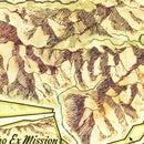 Vintage Map of Ventura County, Pennsylvania 1965
