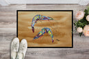 Shrimp  Sandy Beach Doormat Indoor Outdoor 24H X 36W Front Door Mat Rugs for Entryway, Non Slip Washable Low Pile,