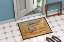 Shrimp  Sandy Beach Doormat Indoor Outdoor 24H X 36W Front Door Mat Rugs for Entryway, Non Slip Washable Low Pile,