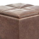 Avalon - Square Coffee Table, Storage Ottoman by HouseOfZazla