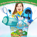 Bug Catcher Kit & Outdoor Explorer Kit for Kids, 10 Pcs Bug Catching Kit with Toy Cage, Backpack, Flashlight, Manifying Glass, Toy Net, Outdoor Exploration Toys Gift for Boys Girls 3-12 by TinyTreasures Baby Boutique