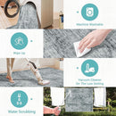 Runner Rug 2'6''x8' Washable: Modern Abstract Kitchen Rug With Non-Slip Backing, Thin Long Carpet for Hallway, Bedroom, Laundry Room-Black by TinyTreasures Baby Boutique