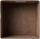 Amazon Basics Collapsible Cube Storage Organizer Bins, 6-Pack, 10.5 x 10.5 x 11 inches, Taupe by CozyNest Decor