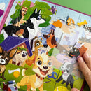 QUOKKA Magnetic Puzzles for Toddlers 3-4 - 2x48 Travel Puzzle Games for Kids Ages 3-5 Years Old - Car Activities Toy for Boys and Girls 4-6 yo - Cats & Dogs Learning Magnet for Road Trip by TinyTreasures Baby Boutique