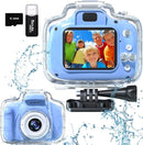 Kids Camera Waterproof Underwater Camera for 3-12 Year Old Boys Girls 2 Inch IPS Screen 1080P HD Digital Kids Video Camera Indoor Outdoor Action Cameras Best Christmas Birthday Gifts by TinyTreasures Baby Boutique