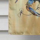 Blue Male Crab  Sandy Beach House Flag 28x40 Porch Sleeve Pole Decorative Outside Yard Banner Artwork Wall Hanging, Polyester