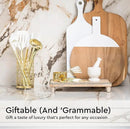 White and Gold Kitchen Utensils Set - 23-Piece Gold Kitchen Accessories Include Measuring Cups and Spoons Set, Silicone Utensils, and Utensil Holder for Baking, Cooking, and Stylish Kitchen Decor by CozyNest Decor