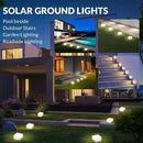 Solar Brick Lights, Outdoor Solar Lights, Outdoor Waterproof Patio Brick Lights, 2.8 * 2.8in Garden Decor for Outside 4 Packs for Patio,Yard,Walkway,Pathway Decor by GreenHaven Gardens