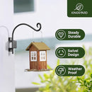 Kingsyard 2 Pack Swivel Plant Hangers Outdoor - 12 Inch Heavy Duty Wall Plant Hooks for Hanging Plant Baskets Bird Feeder Lanterns Wind Chimes by GreenHaven Gardens