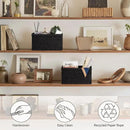 StorageWorks Pantry Baskets, Wicker Storage Baskets for Organizing, Bathroom Shelves, Pantry Organizers and Storage, Medium, Black, 2-Pack by CozyNest Decor