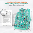 Choco Mocha Rainbow Backpack for Girls, Elementary School Backpack for Girls Ages 6-8 Kids Kindergarten Backpack Bookbag 17 Inch with Chest Strap, Blue by TinyTreasures Baby Boutique