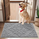 COSY HOMEER-Door-Mat-Non-Slip-Entryway-Rug 24”x36” Absorbent Welcome Mats Washable Dirt Trapper Door Mat Entrance Floor Mats for Front Back Doormats and Wet Shoes,Grey by CozyNest Decor
