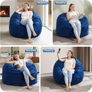 Hobestluk 3FT Bean Bag Chair Giant Bean Bag Chairs for Adults Large Bean Chairs with Removable Cover, Beanbag Chair with Filler, Adult Bean Bag Chairs for Living Room, Bedroom by CozyNest Decor