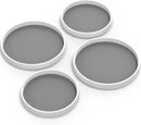 Simple Houseware Lazy Susan Spice Organizer Rotating Tray, 4-Pack (2 Medium 10'', 2 Large 12'') by CozyNest Decor