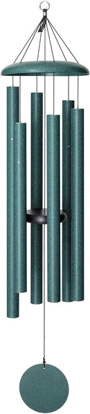 Corinthian Bells by Wind River – 50 inch Green Wind Chime for Patio, Backyard, Garden, and Outdoor Decor (Aluminum Chime) Made in The USA by CozyNest Decor