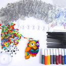 Winlyn 24 Sets Owl Suncatchers Ornaments Decorations DIY Window Paint Art Suncatchers Owl Craft Kits Sun Catchers for Kids Home Classroom Winter Holiday Season Fall Christmas Activities Party Favors by GreenHaven Gardens