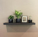 joelsantiques - 36 Inch Wooden Floating Shelves for Wall - 36x8x2 in - Made of Natural Wood - Heavy Duty Rustic Wall Shelves for Bedroom - Perfect for Living Room, Kitchen - Black by CozyNest Decor