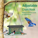 Bird Feeder for Outdoor Hanging, Large Squirrel Proof Birdfeeders w/ 14 Feeding Ports - Heavy Duty Metal Bird Feeders for Outside Hanging, 4 Lb Large Capacity Birdfeeder to Attracting Birds by GreenHaven Gardens