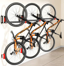 3-Pack Swivel Bike Rack Wall Mount, Bike Hangers for Garage, Space-Saving Vertical Bike Holder, Holds up to 77 lbs, Bicycle Wall Hanger Storage, No Heavy Lifting Required Indoor Hanging Bike Rack-Red by GreenHaven Gardens