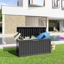 80 Gallon Resin Deck Box, Lockable Outdoor Storage Box for Patio Cushions Storage Furniture,Garden Tools, Pool Supplies, Weatherproof and UV Resistant- Black (80 Gallon) by GreenHaven Gardens
