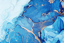 Blue Marble Wallpaper Abstract Gold Art Mural Wallpaper for Living Room Bedroom Dining Room Basement(Not Self-Adhesive) by TinyTreasures Baby Boutique