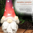 Alpine Corporation - 18” Tall Outdoor Garden Gnome Yard Decoration - Hear No Evil Gnome Statue – Lawn Statuary with Ombre Hat - Durable, Weatherproof Décor for Patio & Deck by GreenHaven Gardens