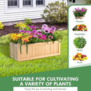 S AFSTAR Outdoor Wooden Planter Box, Folding Raised Garden Bed W/Drainage Hole, Patio Rectangle Plant Container for Flowers Vegetables Fruits Herbs, Collapsible Planting Box for Yard by GreenHaven Gardens