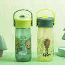 Zak Designs Harmony Marvel Groot Water Bottle for Travel or At Home, 18oz Recycled Plastic is Leak-Proof When Closed with Straw Lid and Carry Handle, 2-Pack (Groot) by TinyTreasures Baby Boutique