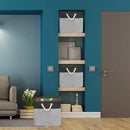 SIMPLE HOUSEWARE Fabric Storage Cubes, 13" x 13" Storage Bin, 3 Pack, Dark Gray by CozyNest Decor