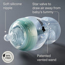 Tommee Tippee Advanced Anti-Colic 5 oz BPA Free Baby Bottles, Newborn 0+ Months, Slow Flow Breast-Like Nipple, Unique Design Keeps Air Away from Milk and Baby, Clear, Pack of 2 by TinyTreasures Baby Boutique