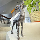 Cast Iron Deer Statue（22" Tall）, Realistic Large Antler Sculpture, Outdoor Garden Decor for Lawn Patio Yard, Indoor Home Art Figure HC5691 by CozyNest Decor