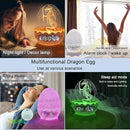 Unique Dragon Egg Digital Clock Ok to Wake Up Alarm Clock with Night Light / Lullaby White Noise / Bluetooth Speaker, Remote Control 16 Colors & Brightness & Volume, Cool Dragon Gift for Kids/Adult by TinyTreasures Baby Boutique