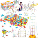 Straw Constructor STEM Building Toys Macaron 600Pcs Interlocking Gear Toy Sets for Kindergarten Classroom, Engineering Thin Tube Blocks for 3 4 5 6 7 Years Kids Toy for Boys and Girls Gift by TinyTreasures Baby Boutique