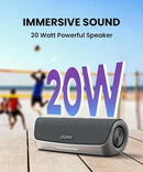 Cleer Scene Wireless Bluetooth Speaker, Simple Fast Pairing, Waterproof IPX7, 12Hrs Play time, Deep Bass, Built-in Mic, Powerful Portable Speakers, for Outdoor & Party, Home, Grey by TinyTreasures Baby Boutique