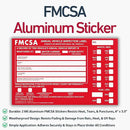 100 Pack 3-Ply Carbonless Annual Vehicle Inspection Report Forms with FMCSA Red Aluminum Labels & White Mylar Laminate Vinyl Labels, DOT Inspection Forms and Stickers, Shrink-Wrapped, 8.5" x 11.75" by GreenHaven Gardens