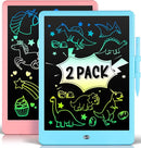 2 Pack LCD Writing Tablet for Kids Doodle Board 10 Inch, Electronic Drawing Tablet Drawing Pads, LEYAOYAO Drawing Board Learning Educational Toddler Toy - Gift for 3-6 Years Old Boys Girls by TinyTreasures Baby Boutique